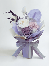 Isabella - Preserved Flower Bouquet - Flowers - Purple - Preserved Flowers & Fresh Flower Florist Gift Store