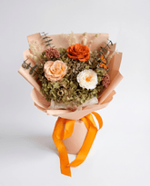 Yuna Preserved Flower Bouquet - Flowers - Apricot - Preserved Flowers & Fresh Flower Florist Gift Store
