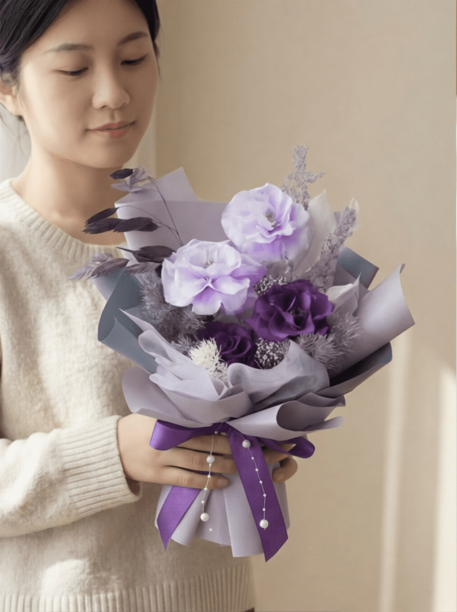 Charlotte Preserved Flower Bouquet - Flowers - Cuppa - Preserved Flowers & Fresh Flower Florist Gift Store