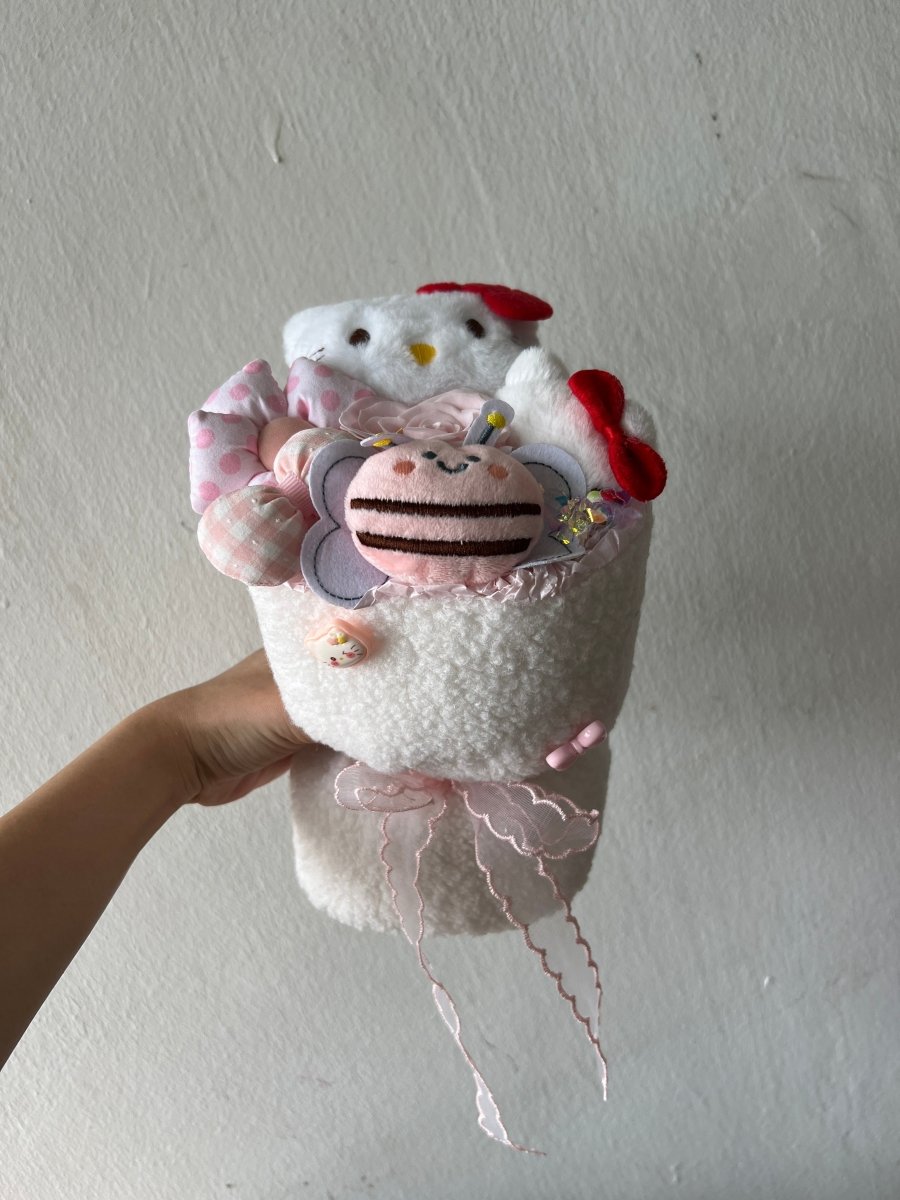 Kitty/Kuromi/Melody - Fluffy Soft Toy Bouquet - Flowers - Kuromi - Preserved Flowers & Fresh Flower Florist Gift Store