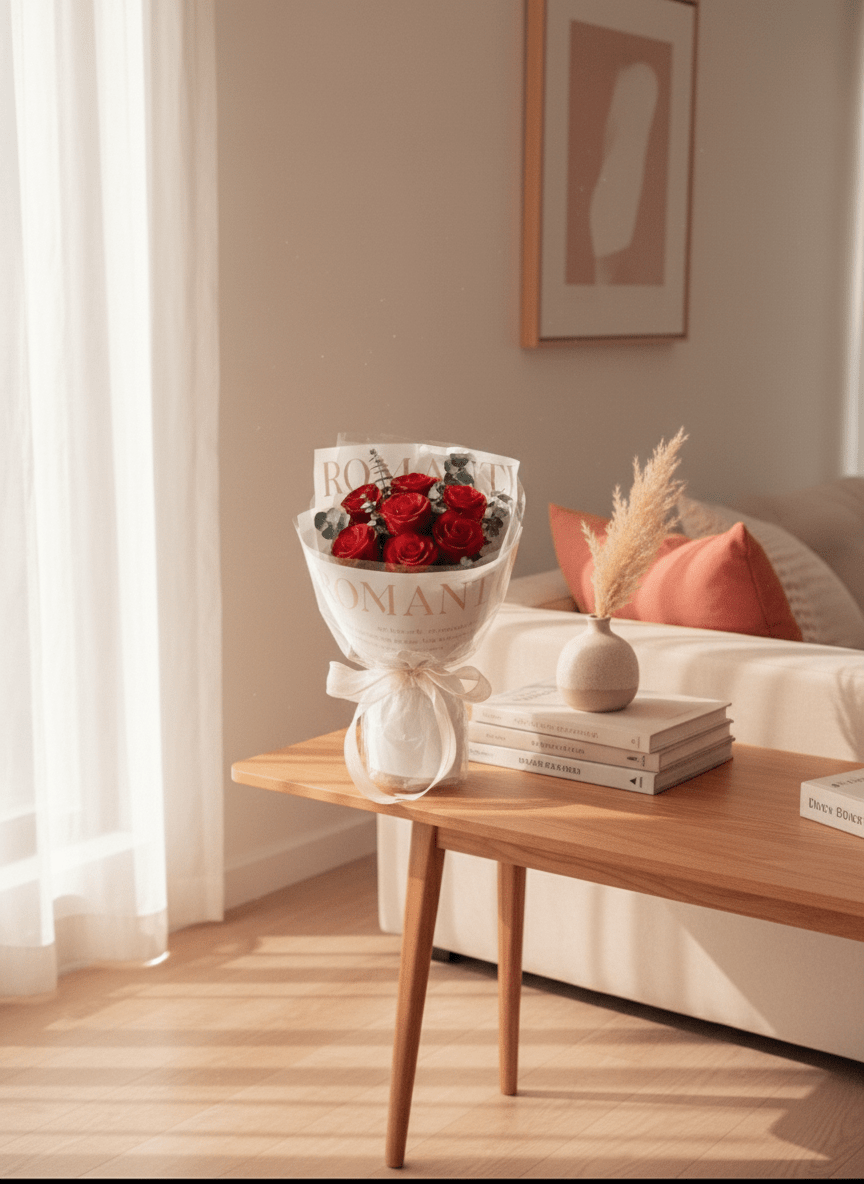 Pure Love - Red Rose - Flowers - Pure Love - Red - Preserved Flowers & Fresh Flower Florist Gift Store