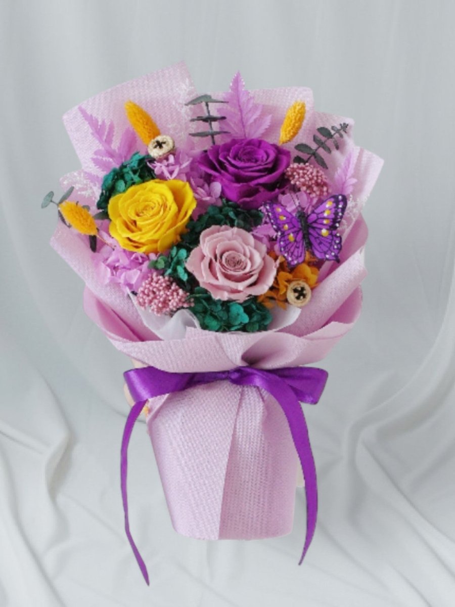 Ume Flower Bouquet - Preserved Flower Bouquet - Flowers - Lilac - Preserved Flowers & Fresh Flower Florist Gift Store