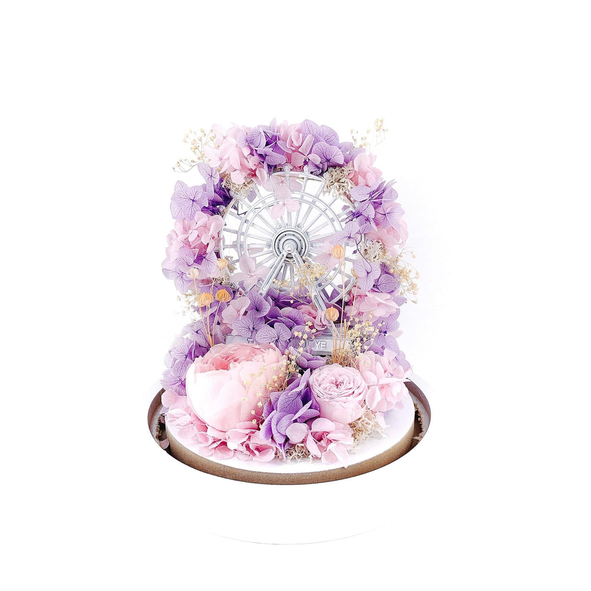 Akira Ferris Wheel Dome - Flower - Lavender あきら - Preserved Flowers & Fresh Flower Florist Gift Store