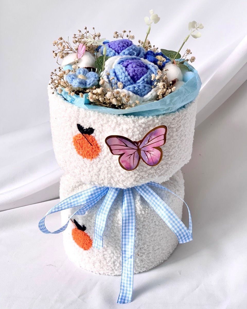 Elio - Handmade Knitted Flower Bouquet - Flower - Upsize - Preserved Flowers & Fresh Flower Florist Gift Store