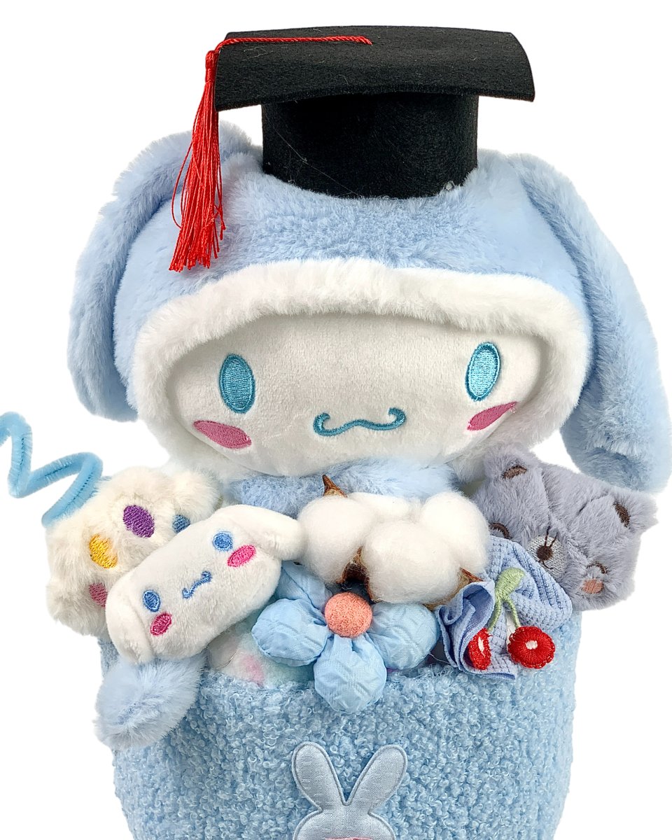 Graduation Fluffy Soft Toy Knit Bouquet - Flowers - Cinnamoroll - Preserved Flowers & Fresh Flower Florist Gift Store