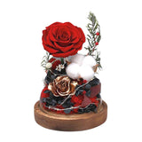 Hanata - Preserved Hydrangea/Rose Dome - Flowers - Red はなた - Preserved Flowers & Fresh Flower Florist Gift Store