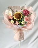 Haru - Handmade Crochet Flower Bouquet, Pink - Flower - Upsize - Preserved Flowers & Fresh Flower Florist Gift Store