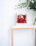 Maneki-Neko 招き猫 Flower Box, Red (Good Fortune) - Flower - Preserved Flowers & Fresh Flower Florist Gift Store