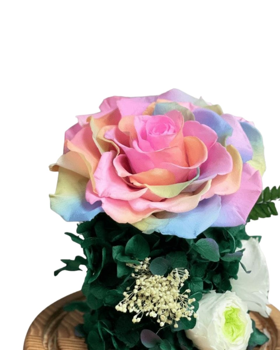 Murasaki Rainbow Flower Dome - Flower - Preserved Flowers & Fresh Flower Florist Gift Store