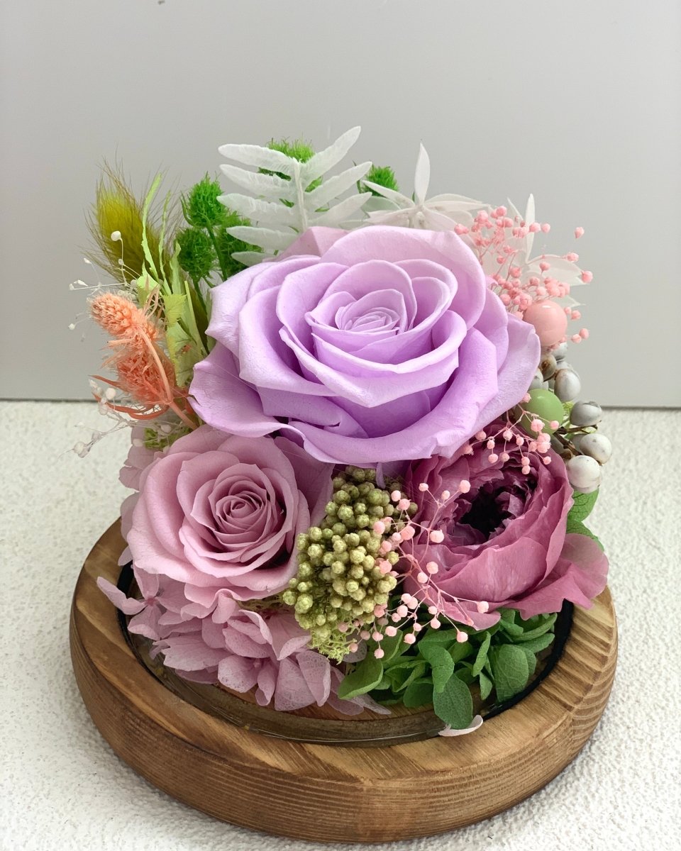 Rose Blowball - Light Purple (with gift box) - Flowers - Preserved Flowers & Fresh Flower Florist Gift Store